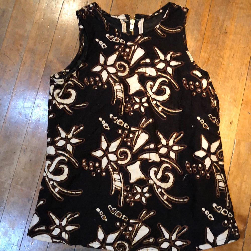 Tribal sleeveless top